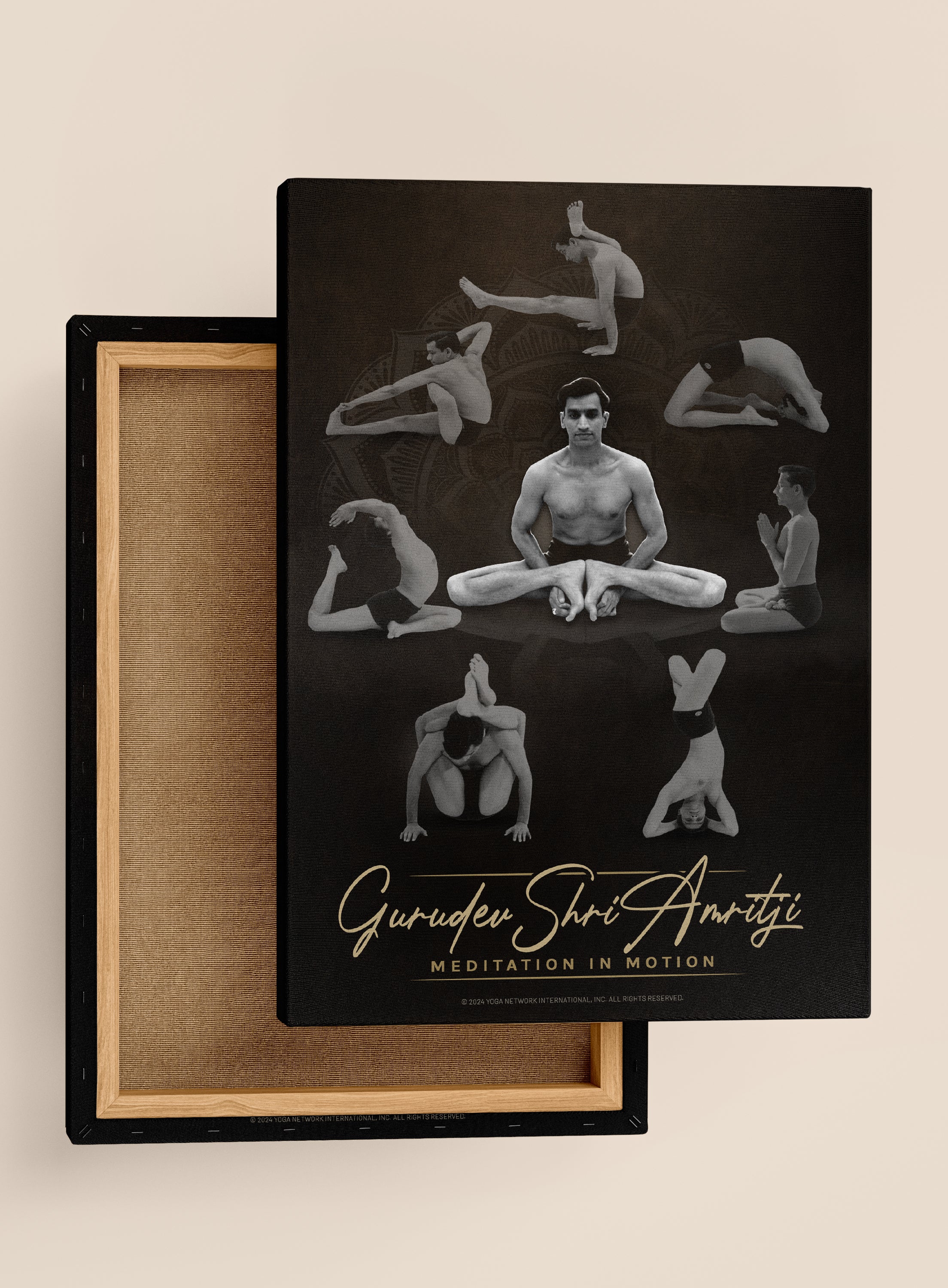 Meditation In Motion - Framed Canvas Print