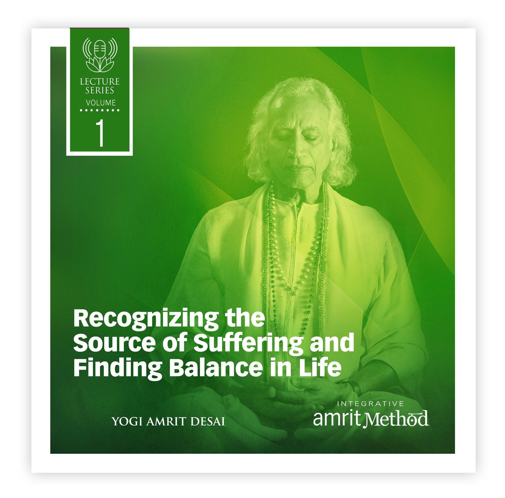 Lecture -  Recognizing the Source of Suffering Finding Balance in Life with Yogi Amrit Desai (digital download or transcript)