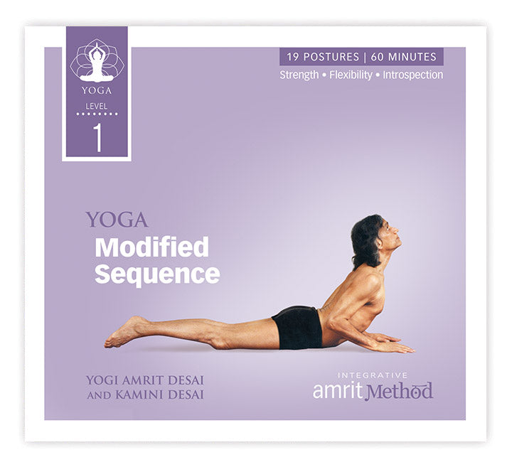 Yoga – Amrit Yoga Level 1: Modified 60 Minute Sequence with Kamini Desai and Yogi Amrit Desai (CD or digital download)